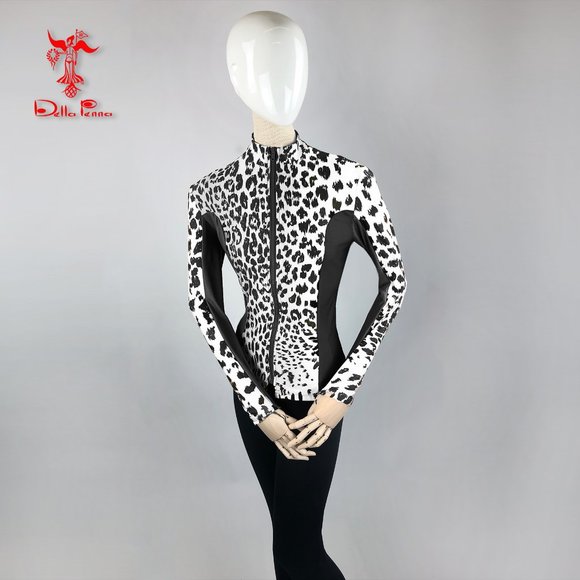 Della Penna Fashion Art Couture jacket _ Black and White Leopard Print - Picture 6 of 8